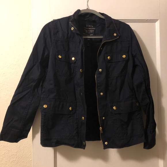 J. Crew Navy Field Jacket - Picture 2 of 7